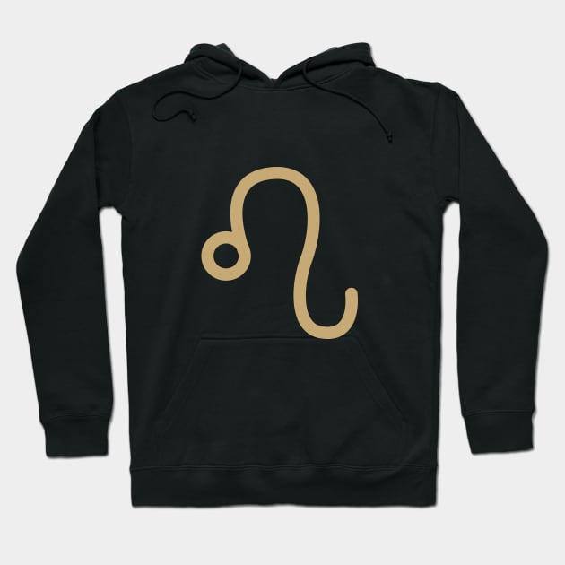 Leo Zodiac Symbol Hoodie by Merchgard